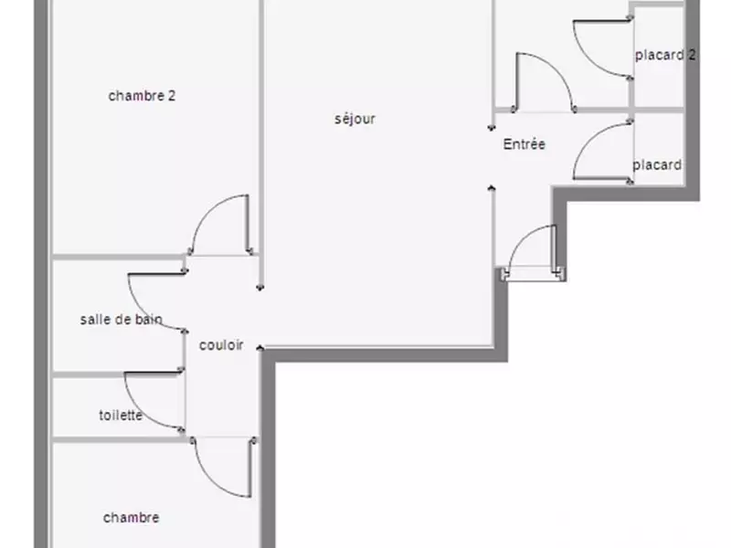 Appartement, 59 m²