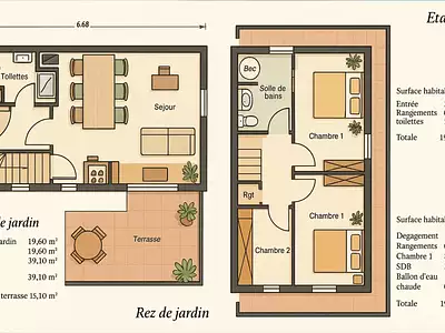 Maison, 39,1 m²