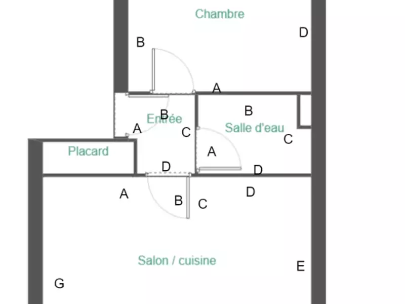 Appartement, 27 m²
