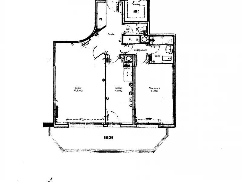 Appartement, 49 m²