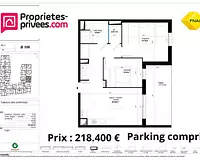 Appartement, 62 m²