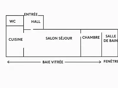 Appartement, 41,7 m²