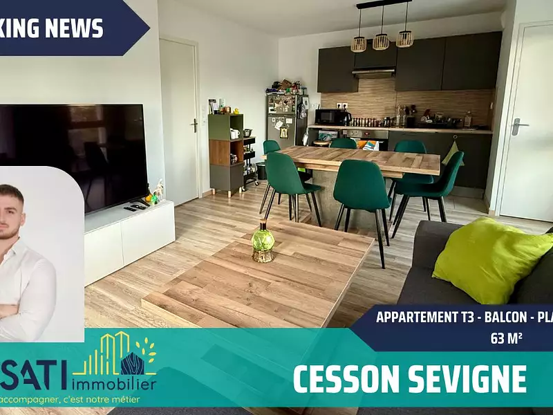 Appartement, 62,97 m²