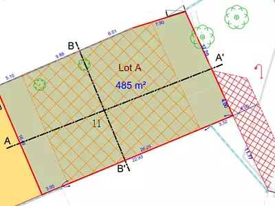 Terrain, 485 m²