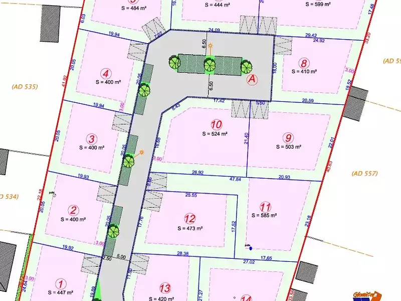 Terrain, 400 m²