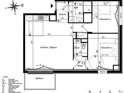 Appartement, 63 m²