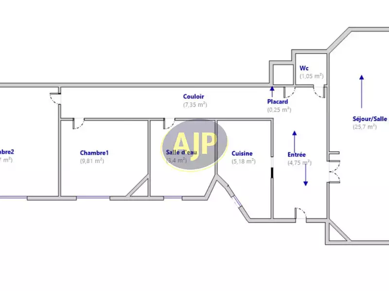 Appartement, 70,66 m²