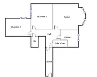 Appartement, 59,75 m²