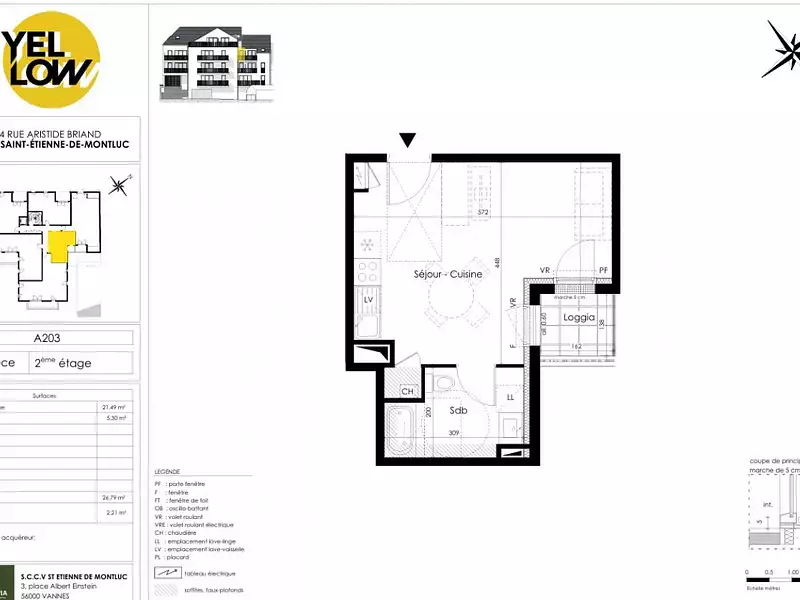 Appartement, 46 m²