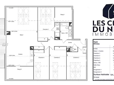 Appartement, 122 m²