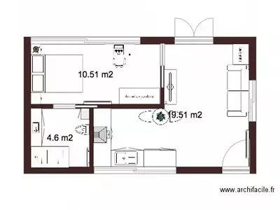Appartement, 36 m²