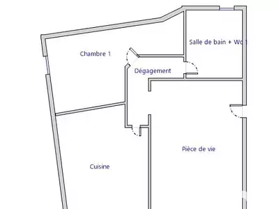 Appartement, 55 m²