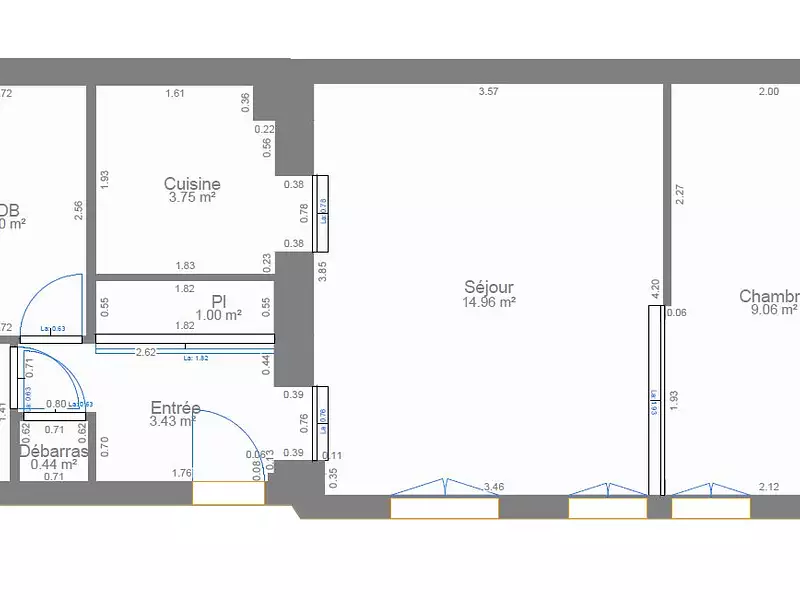 Appartement, 38,35 m²