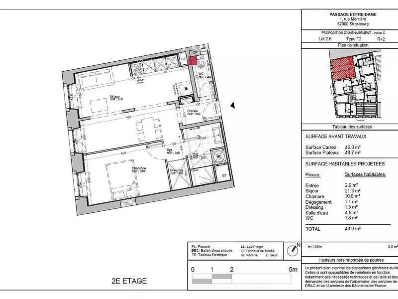 Appartement, 43 m²