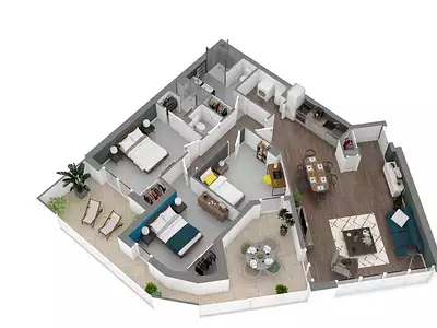 Appartement, 92,7 m²