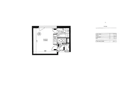 Appartement, 22,09 m²