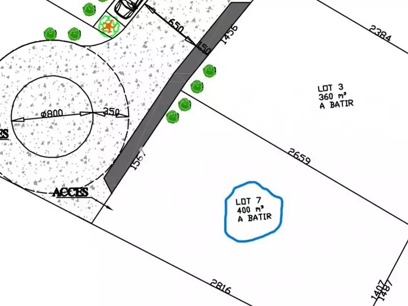 Terrain, 400 m²
