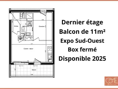 Appartement, 42,65 m²