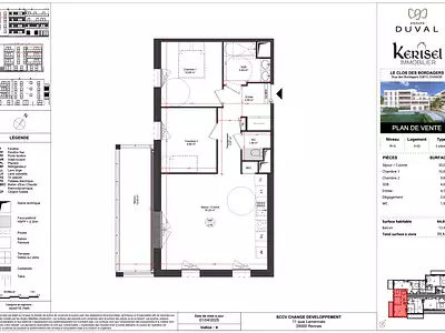 Appartement, 64,69 m²