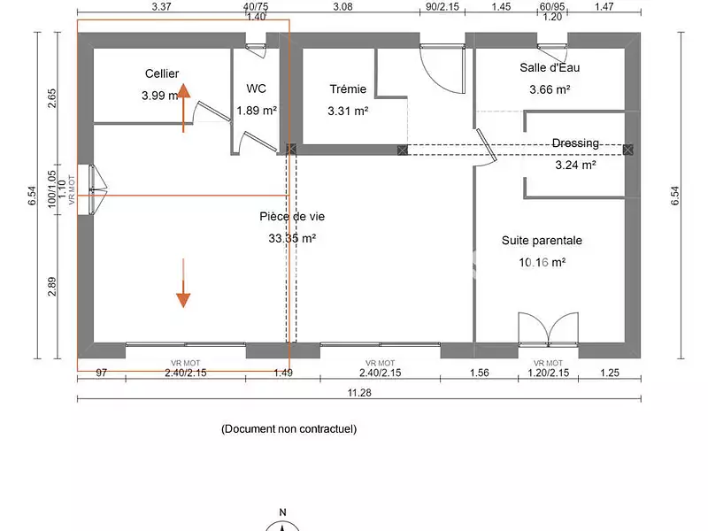 Maison, 92 m²