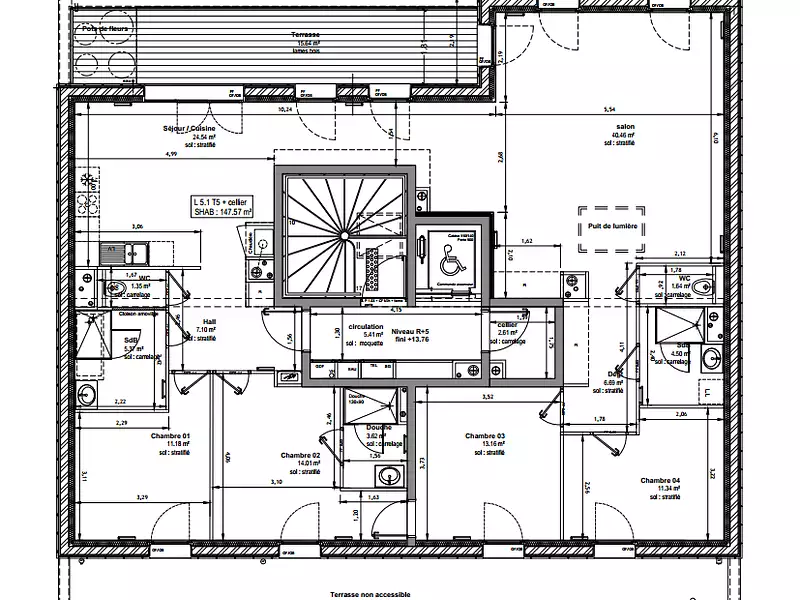 Appartement, 147,57 m²