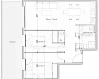 Appartement, 64,76 m²