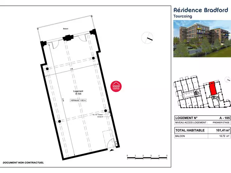 Appartement, 101,41 m²