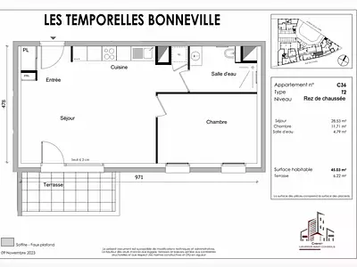 Appartement, 45,03 m²