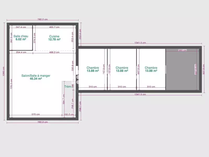 Maison, 1 875 m²