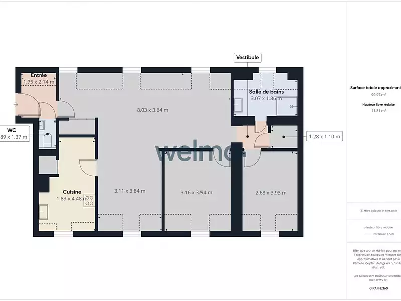 Appartement, 86 m²