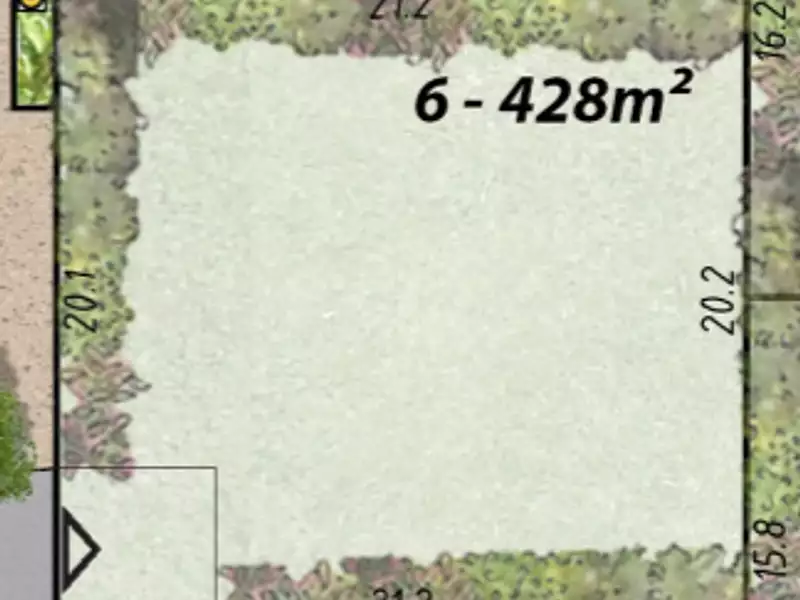 Terrain, 428 m²