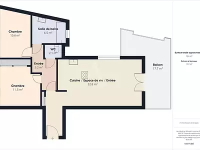 Appartement, 70,66 m²