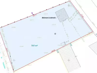 Terrain, 707 m²