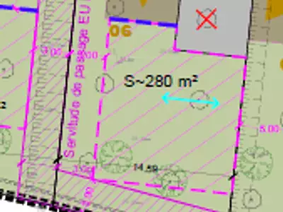 Terrain, 280 m²