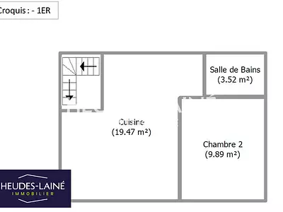 Appartement, 55,27 m²