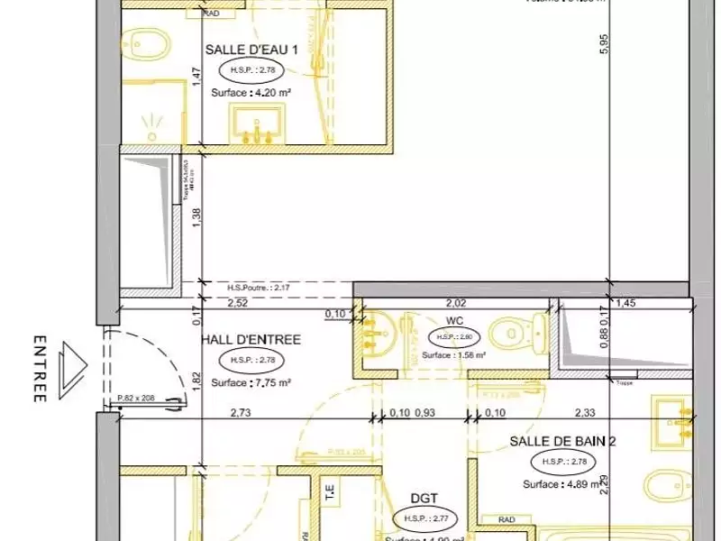 Appartement, 110 m²
