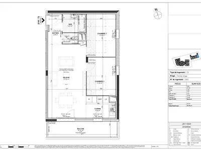 Appartement, 65,65 m²