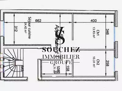 Appartement, 53 m²