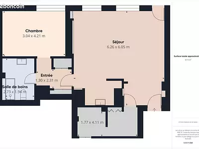 Appartement, 68 m²