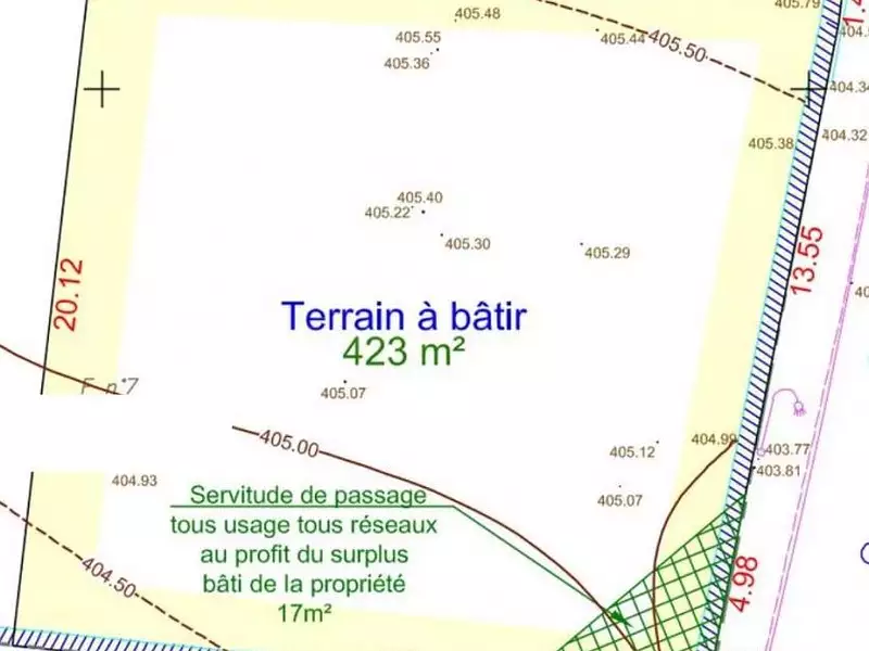 Terrain, 423 m²