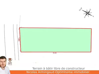 Terrain, 613 m²