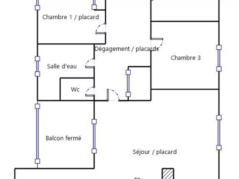 Appartement, 70,8 m²