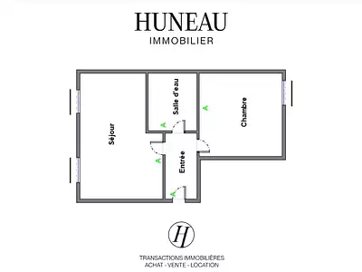 Appartement, 48,5 m²
