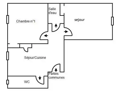 Appartement, 39,26 m²