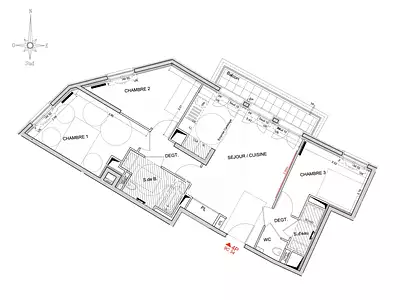 Appartement, 72,41 m²