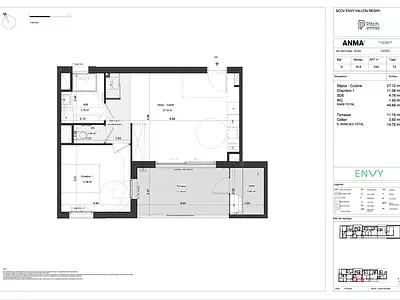 Appartement, 44,68 m²