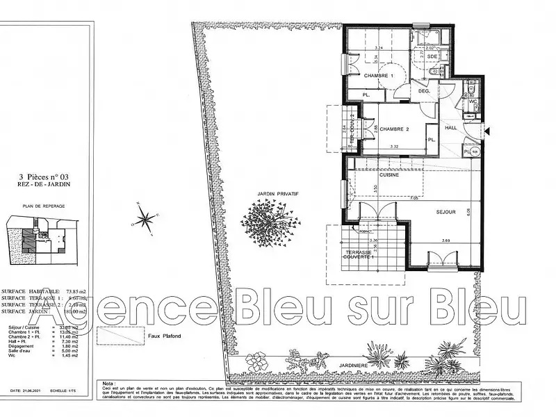 Appartement, 73,85 m²