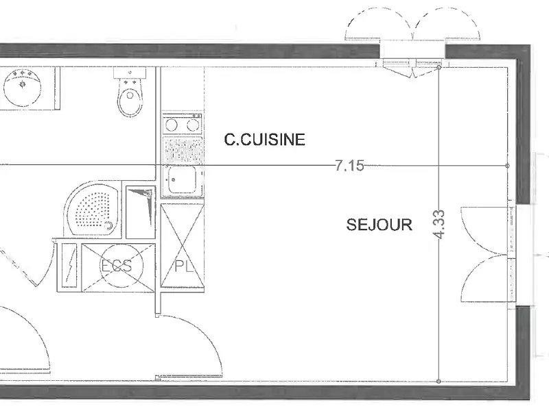 Appartement, 30,25 m²