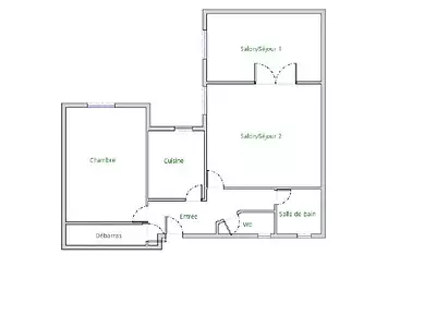 Appartement, 60,91 m²