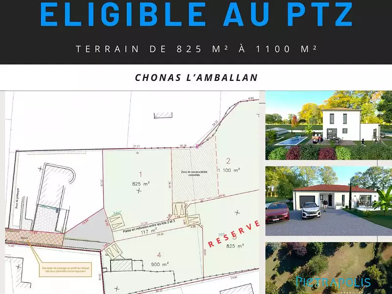 Terrain, 825 m²